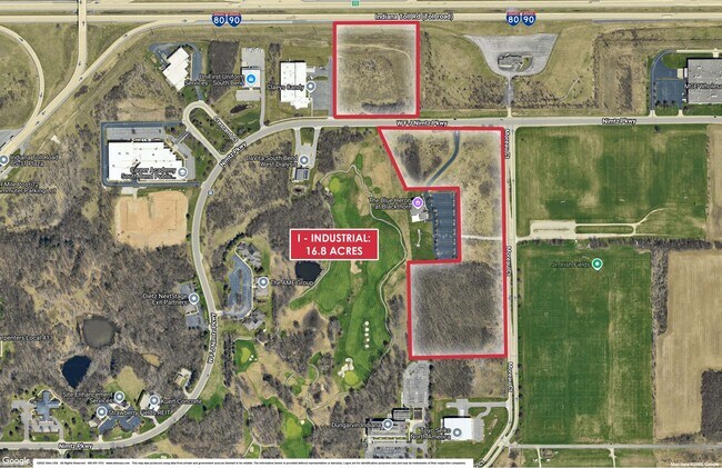 Plus de détails pour 16.8 AC Industrial Zoned | South Bend – Terrain à vendre, South Bend, IN